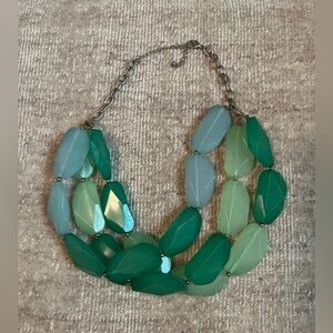 Blue/green chunky necklace